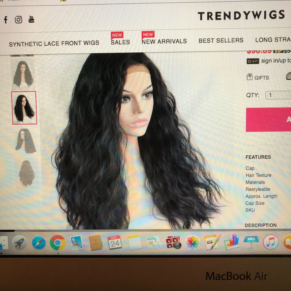 New lace front wig